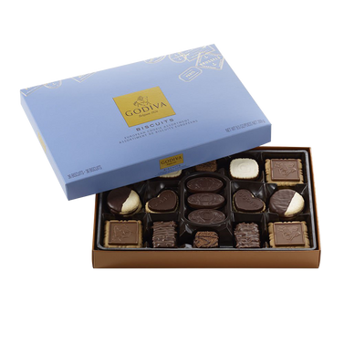 Godiva Chocolatier Chocolate Biscuit Box, 36 Count